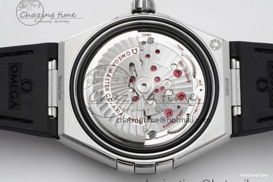 0422 GoAnywhere Constellation Black Ceramic SS 8F 1:1 Best Edition White Textured Dial on Black Gummy Strap A 7803